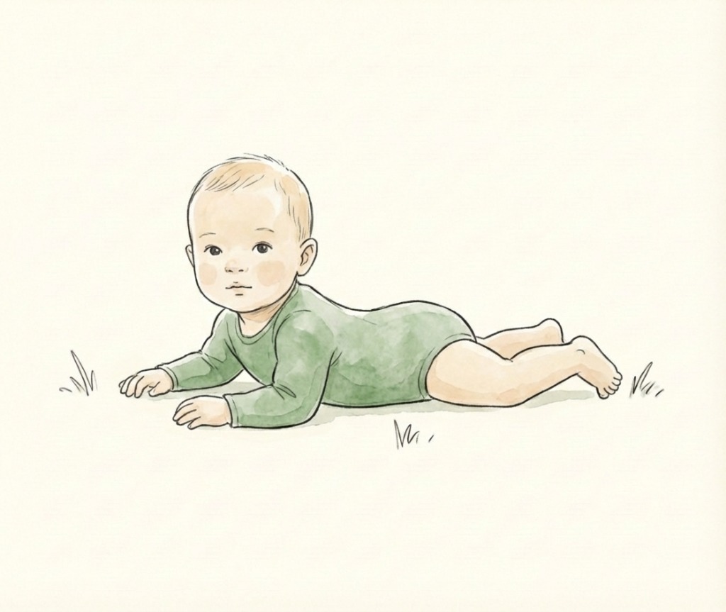 Baby Movement 101 class for infants 3-5 months focusing on stability, tummy time confidence, and visual tracking at Chelsea Forest Play NYC